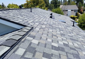 Different types of asphalt roofing shingles.